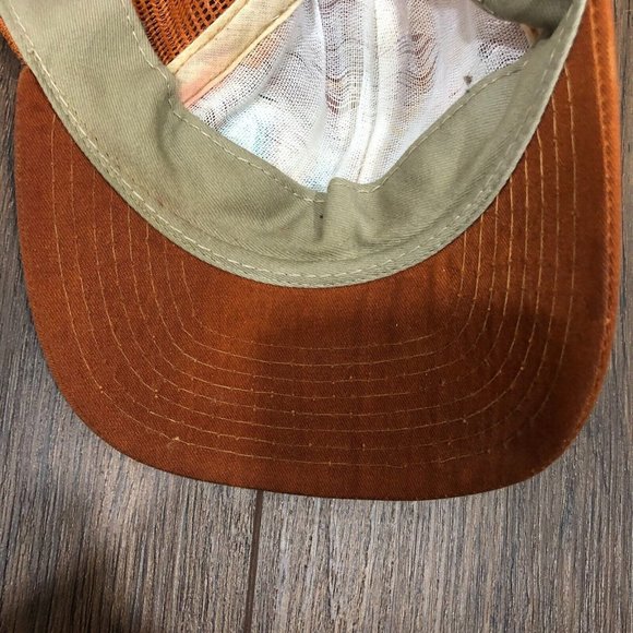 Vintage Dakine Embroidered Made in USA Trucker Hat Orange Snapback OSFM - Picture 8 of 9